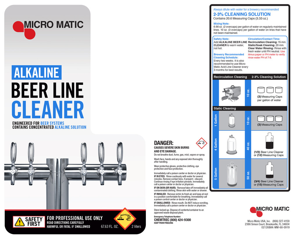 Micro Matic's Best Liquid Alkaline Beer Line Cleaner